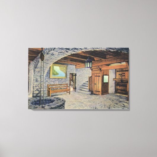 Toile Vue des drapeaux américains, britanniques et franç (Recto)