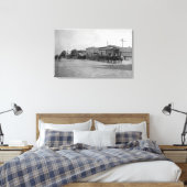 Toile Vue des équipes de chevaux Wagon sur la rue (Insitu(Chambre))