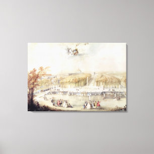 Toile Vue des jardins et du château de Versailles