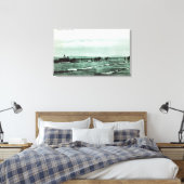 Toile Vue des pêcheurs Pêche de la Seine, Chariots à che (Insitu(Chambre))
