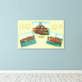 Toile Vue des traversiers Richmond-San Rafael (Insitu (Plancher de Bois))