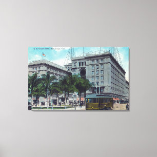 Toile Vue d'Exteior de l'hôtel des USA Grant