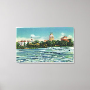 Toile Vue d'île de chèvre de rapide américaine