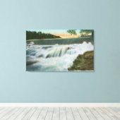 Toile Vue du barrage d'Ausable Chasm (Insitu (Plancher de Bois))