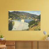 Toile Vue du barrage de Morris San Gabriel (Insitu(Salon))