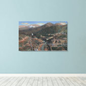 Toile Vue du barrage pendant la construction (Insitu (Plancher de Bois))