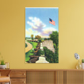 Toile Vue du bastion du drapeau et de la paroi sud (Insitu(Salon))