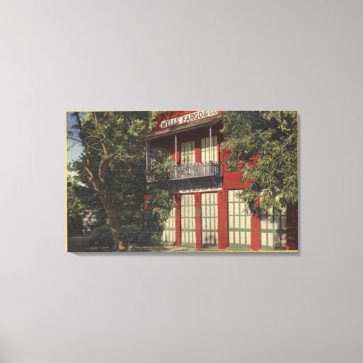 Toile Vue du bureau Old Wells-Fargo (1855) (Recto)