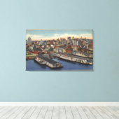 Toile Vue du centre-ville depuis Bay Bridge (Insitu (Plancher de Bois))