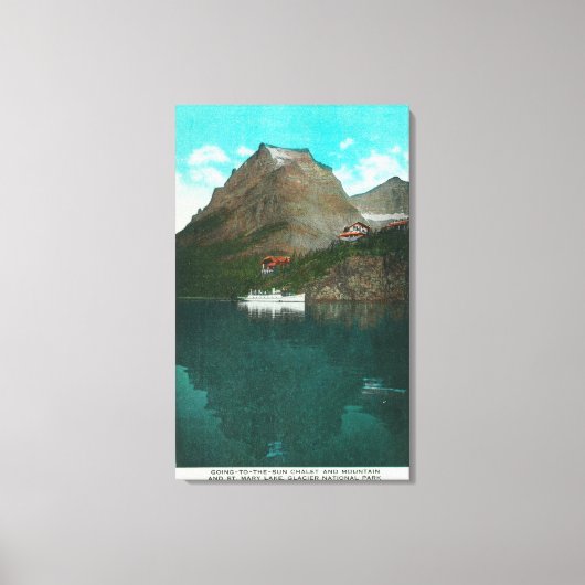 Toile Vue Du Chalet Du Soleil (Recto)