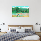 Toile Vue du champ de floraison (Insitu(Chambre))
