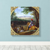 Toile Vue du château de Versailles en 1669 (Insitu (Plancher de Bois))