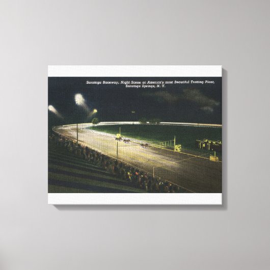 Toile Vue du circuit de la nuit (Recto)