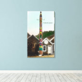 Toile Vue du Corbeau TotempoleWrangell, AK (Insitu (Plancher de Bois))