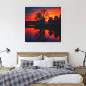 Toile Vue du coucher du soleil Paysage trois (Insitu(Chambre))