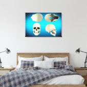 Toile Vue Du Crâne Humain D'Angles Différents (Insitu(Chambre))
