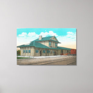 Toile Vue du dépôt du Pacifique SudSanta Rosa, CA