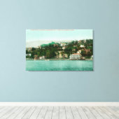 Toile Vue du front de mer de San Francisco Yacht Club (Insitu (Plancher de Bois))