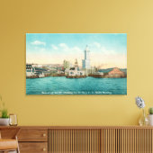 Toile Vue du front de mer sur Port et Smith Tower (Insitu(Salon))