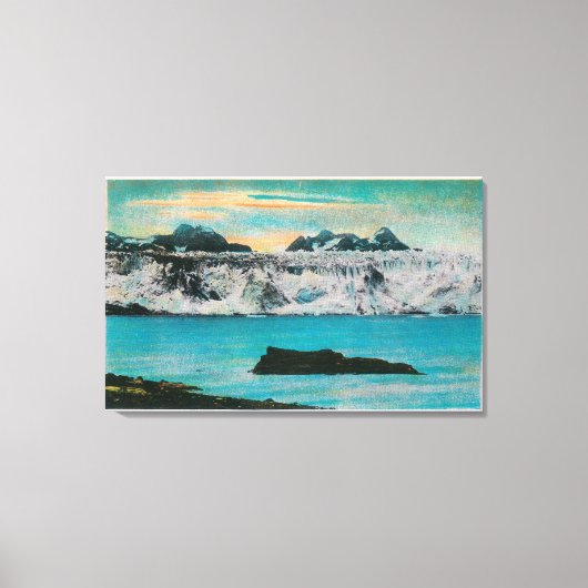 Toile Vue du glacier Columbia, Alaska (Recto)