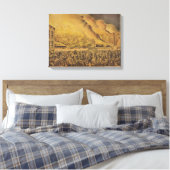 Toile Vue du grand incendie de Chicago (Insitu(Chambre))