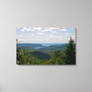 Toile Vue du Grand Lac Sacandaga du Mont Hadley