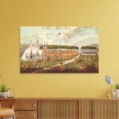 Toile Vue du grand traité tenu à Prairie du (Insitu(Salon))