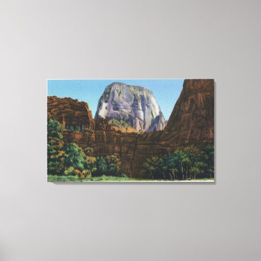 Toile Vue du grand trône blanc (Recto)