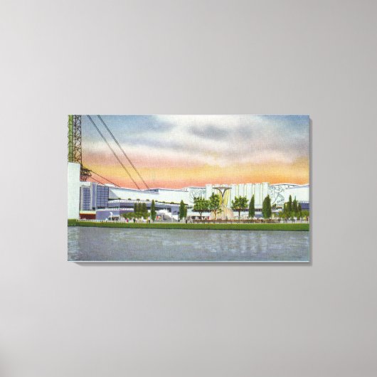 Toile Vue du groupe électrique, World's 1934 (Recto)