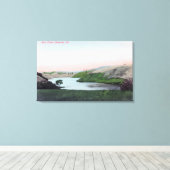 Toile Vue du lac ChabotHayward, CA (Insitu (Plancher de Bois))