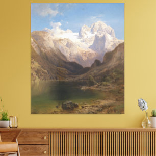 Toile Vue du lac Gosau au Dachstein