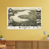 Toile Vue du lac Léman, Wisconsin (1882) (Insitu(Salon))