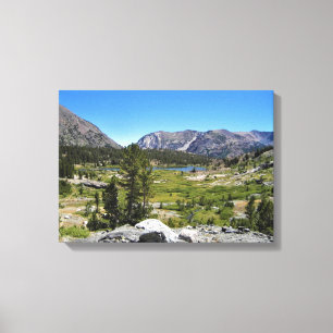 Toile Vue du lac Shell, col Tioga, Californie