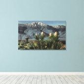 Toile Vue du mont San Jacinto, Yucca Mohavensis (Insitu (Plancher de Bois))