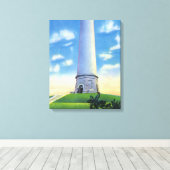 Toile Vue du monument Myles Standish (Insitu (Plancher de Bois))