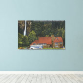 Toile Vue du Multnomah Falls Lodge (Insitu (Plancher de Bois))