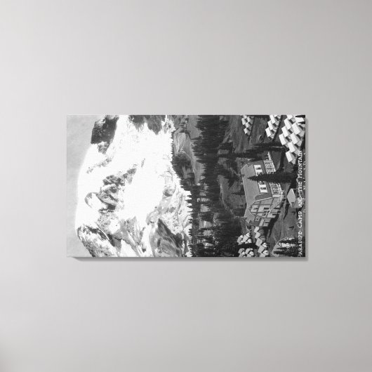 Toile Vue du Paradise Camp et du Mont Rainier (Recto)