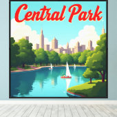 Toile Vue du parc central (Insitu (Plancher de Bois))