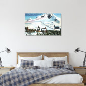 Toile Vue du pavillon Timberline, mont Hood en hiver (Insitu(Chambre))