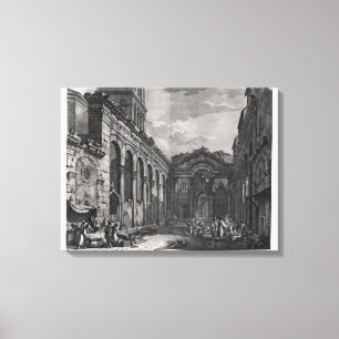 Toile Vue du péristyle du palais de