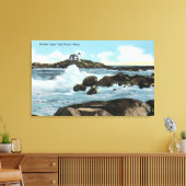 Toile Vue du phare de Nubble (Insitu(Salon))