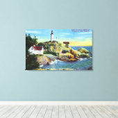 Toile Vue du phare de Point Atkinson 2 (Insitu (Plancher de Bois))