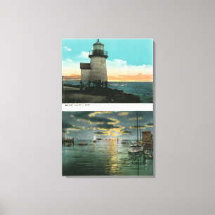 Toile Vue du phare de point de Brant