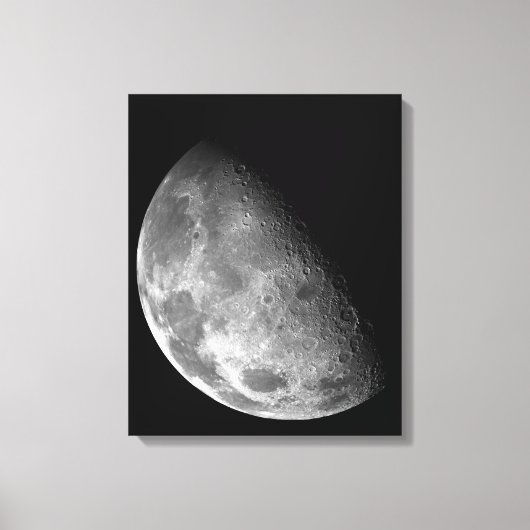 Toile Vue du pôle nord de la Lune (Recto)