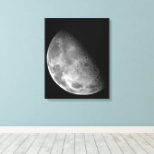 Toile Vue du pôle nord de la Lune (Insitu (Plancher de Bois))