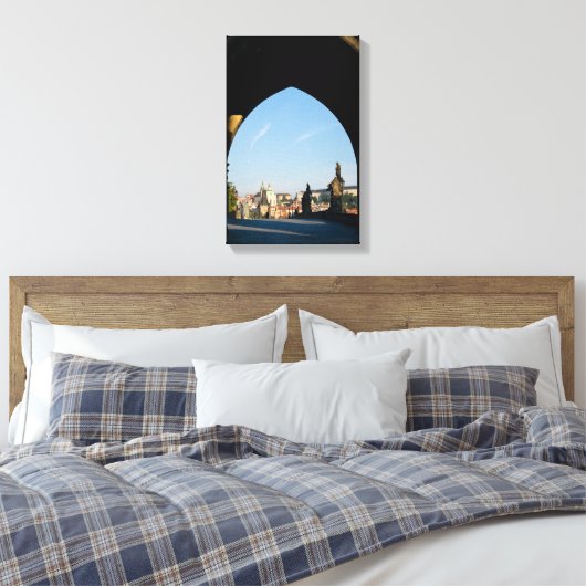 Toile Vue du pont Charles à Prague (Insitu(Chambre))