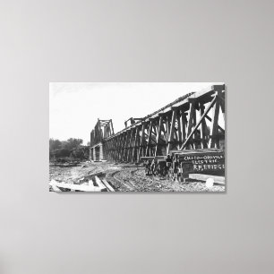 Toile Vue du pont de Chico-Oroville