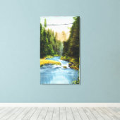 Toile Vue du pont de suspension Capilano n° 2 (Insitu (Plancher de Bois))