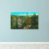 Toile Vue du pont Hurricane Gulch, Alaska (Insitu (Plancher de Bois))