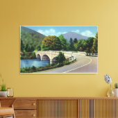 Toile Vue du pont sur la rivière Deerfield (Insitu(Salon))